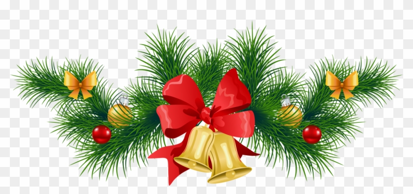 Mistletoe Clipart Garland - Animated Transparent Christmas Tree - Png Download