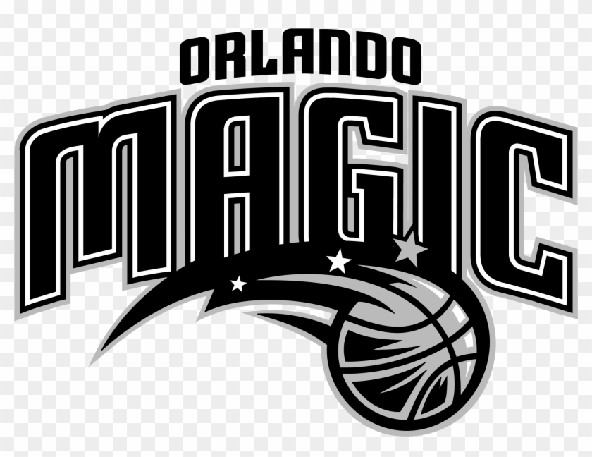 Orlando Magic Logo Black And White - Orlando Magic Black And White Clipart