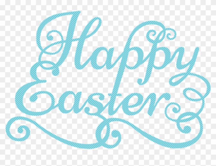 Free Png Download Blue Happy Easter Transparent Png - Happy Easter Png Transparent Clipart