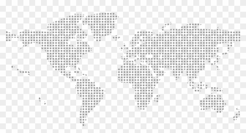 World Map - Monochrome Clipart #544877