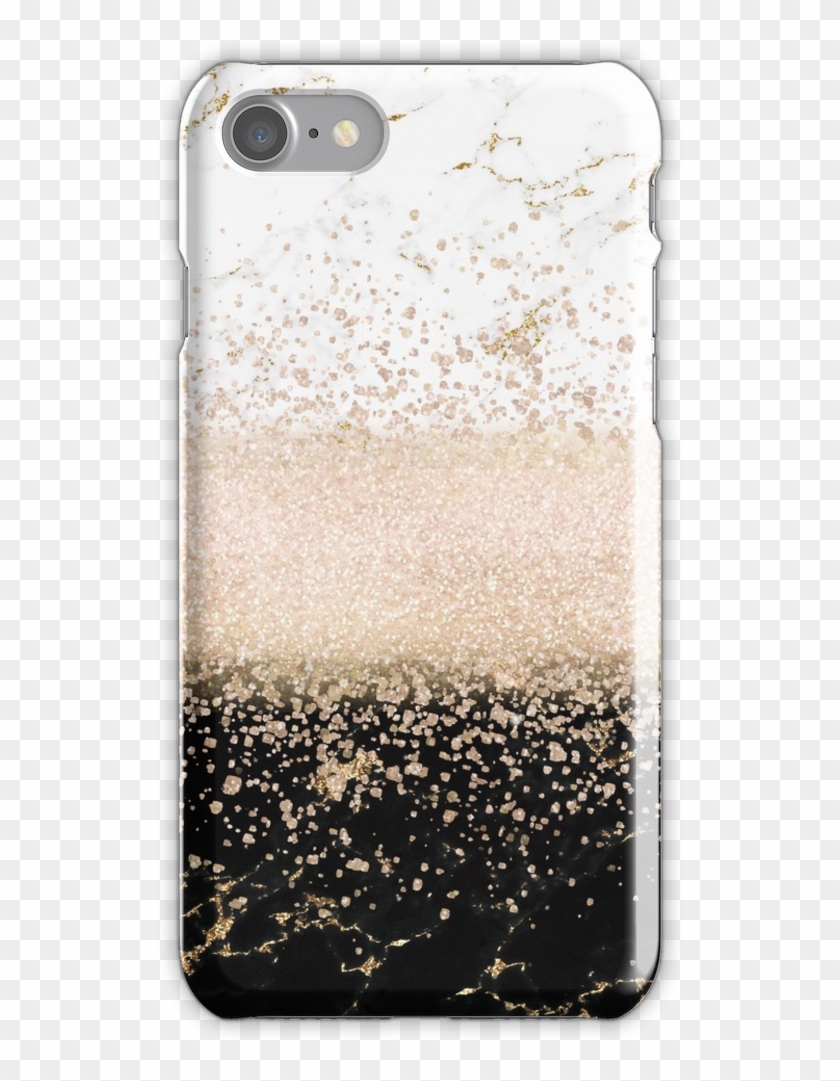 Elegant Rose Gold Confetti Marble Design Iphone 7 Snap - Mobile Phone Case Clipart #544909