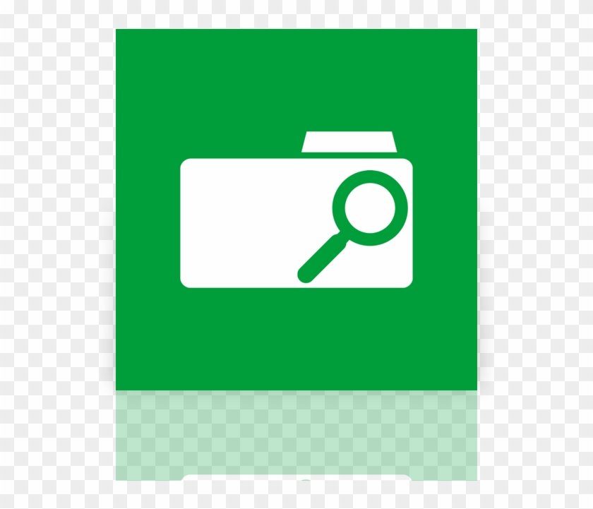 Folder, Mirror, Search Icon - Icon Clipart #545267