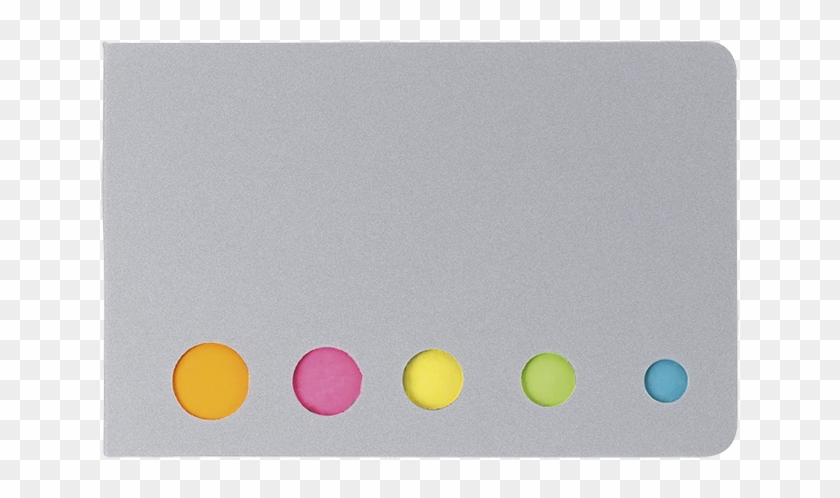 Holder With Sticky Notes, - Circle Clipart