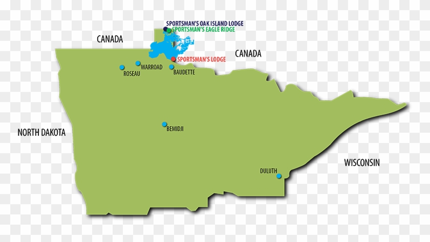 3locationmap-2 - Lake Of The Woods On Us Map Clipart