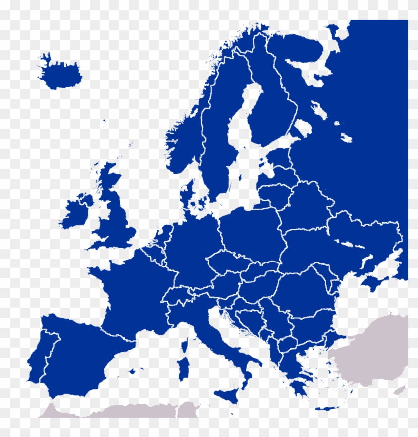 Europe Map Clear - Bosnia And Herzegovina In Europe Clipart #545368