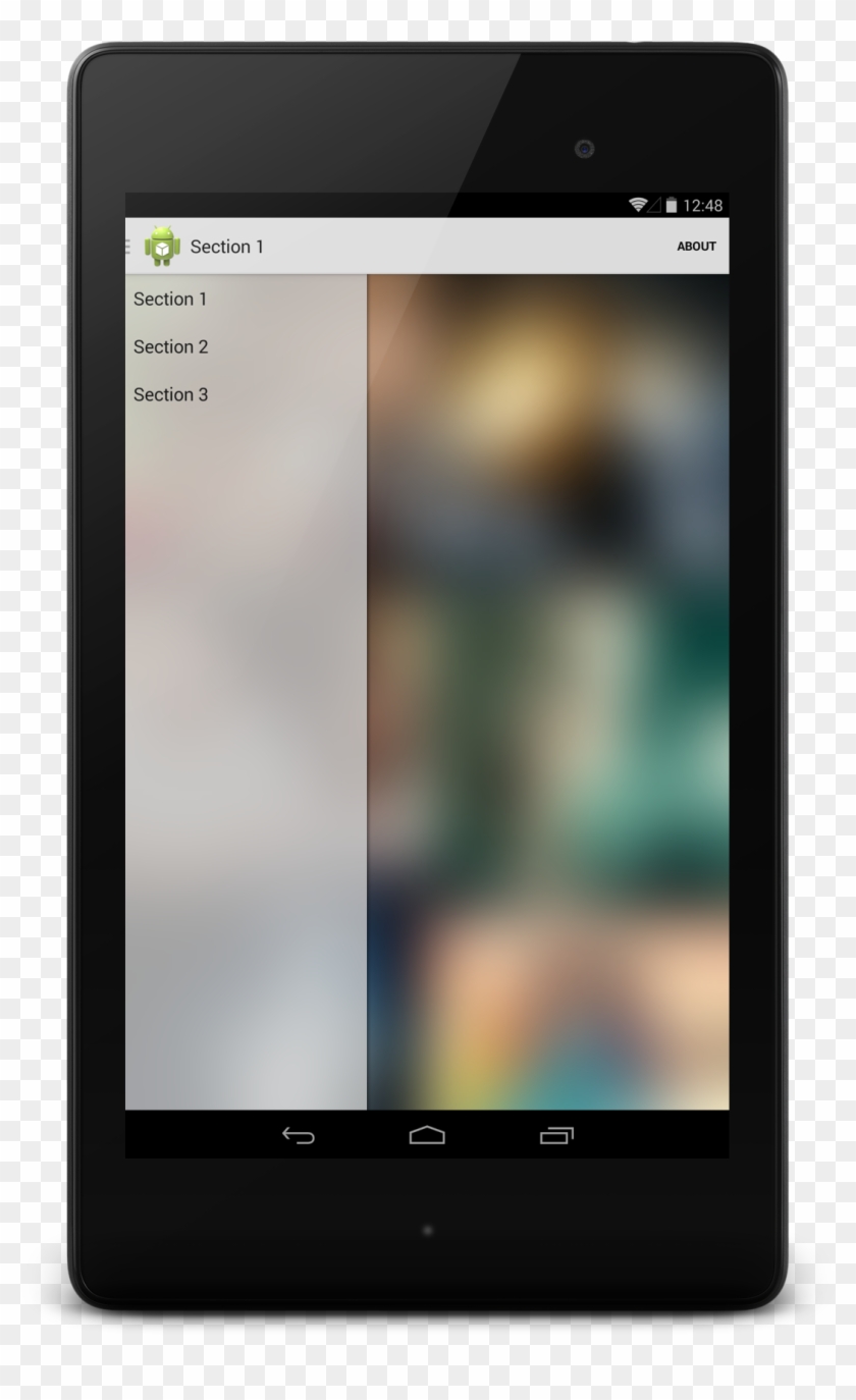 Blur Navigation Drawer Library[deprecated] - Android Blur Background Layout Clipart #545469