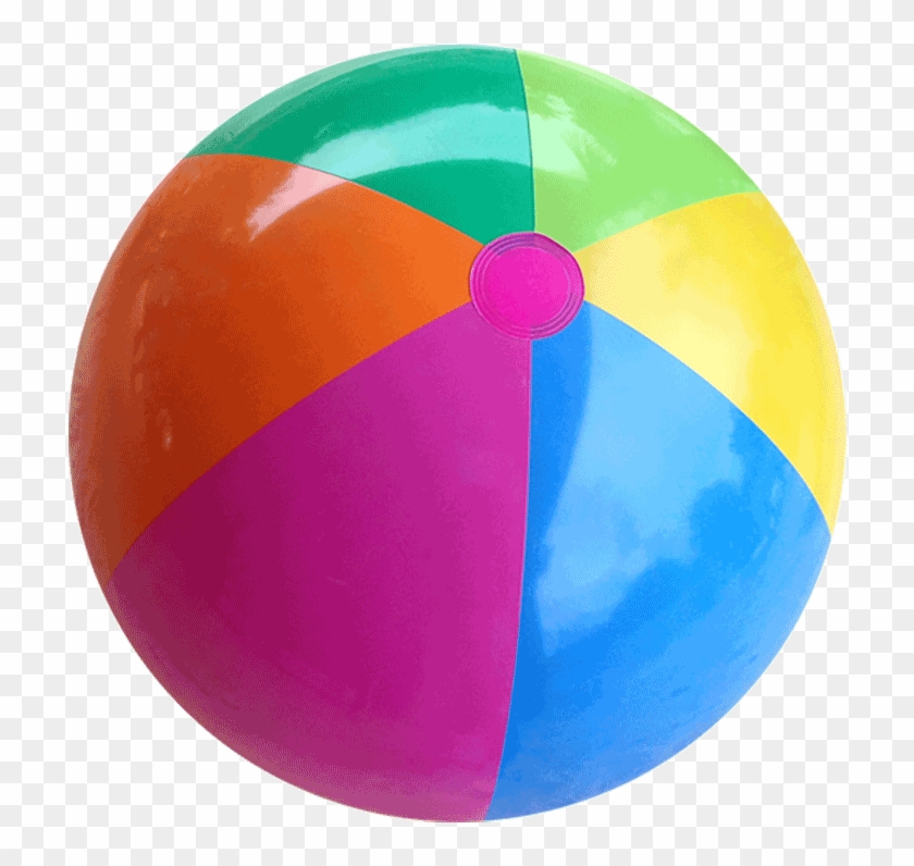 Beach Ball Purple Orange Blue - Beach Balls Png Clipart