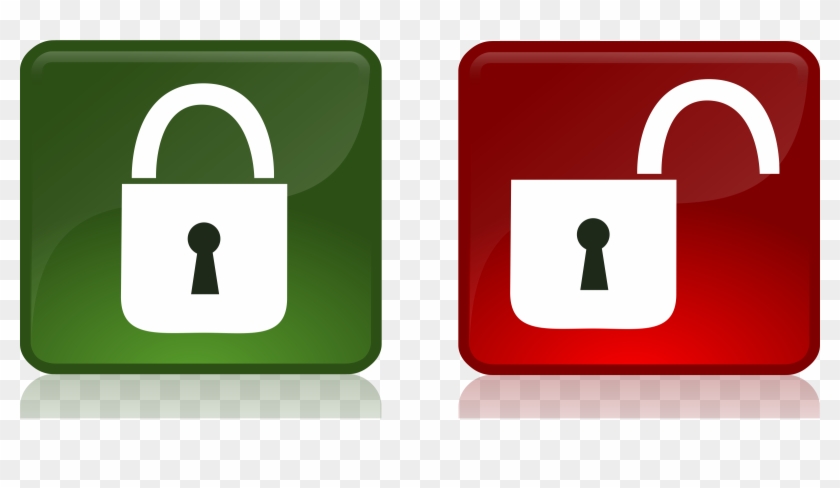 Lock Clipart Closed - Clip Art Open Lock - Png Download #545747