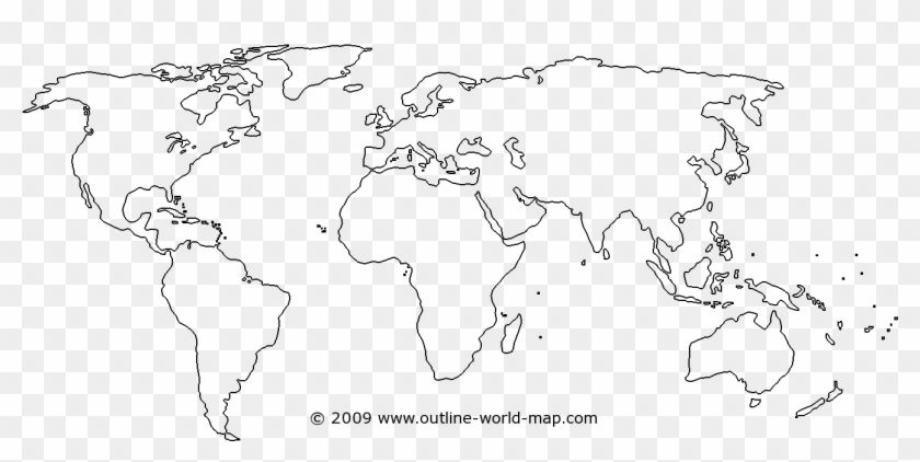 World Map Png - World Map For Practice Clipart