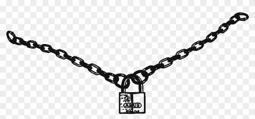 Lock And Chain Png - Necklace Clipart #546103