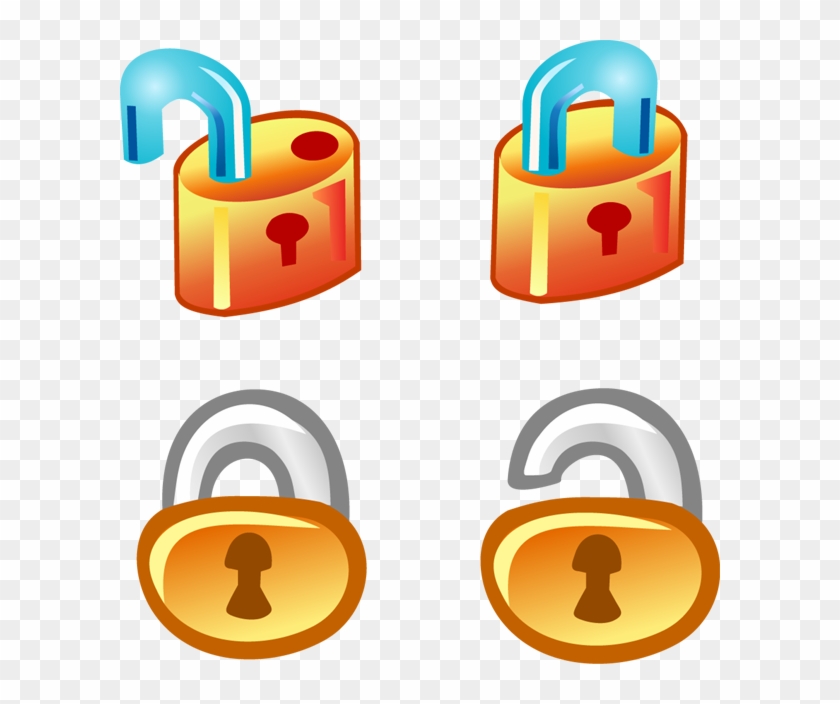 Free Vector Lock Icons Free Download - Lock Unlock Icon Clipart #546255