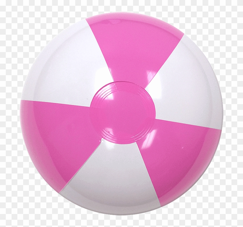 Pink And White Beachball - White And Pink Ball Clipart