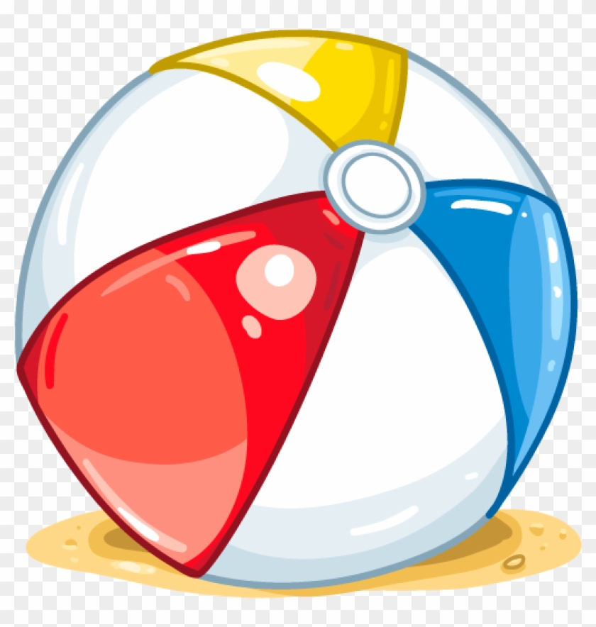 Beach Ball - Beach Ball Cartoon Png Clipart #546337