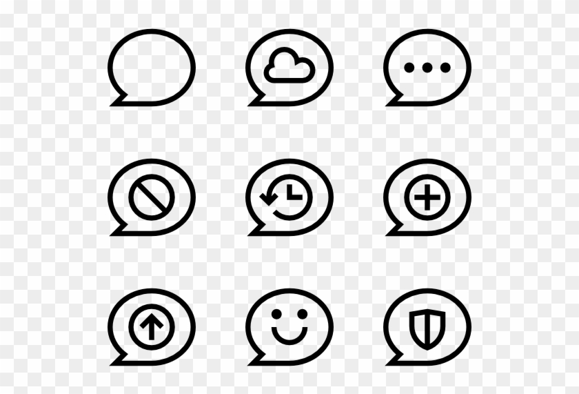 Speech Icons Free Message - Play Music Icon Png Clipart