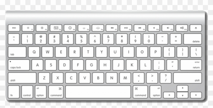 Everything Was Done By Keyboard - Apple Wireless Keyboard Clipart #546748