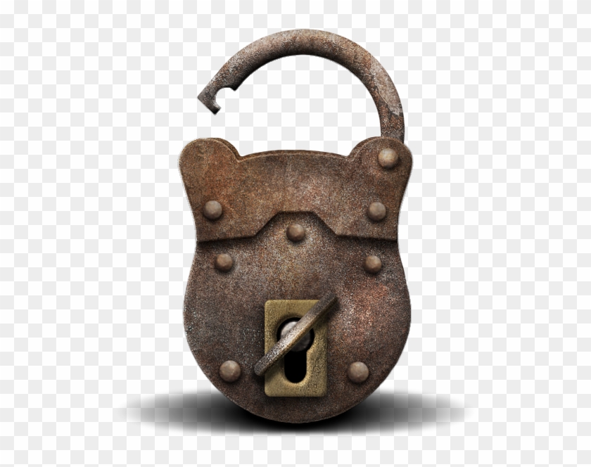 Antique-padlock - Antique Clipart