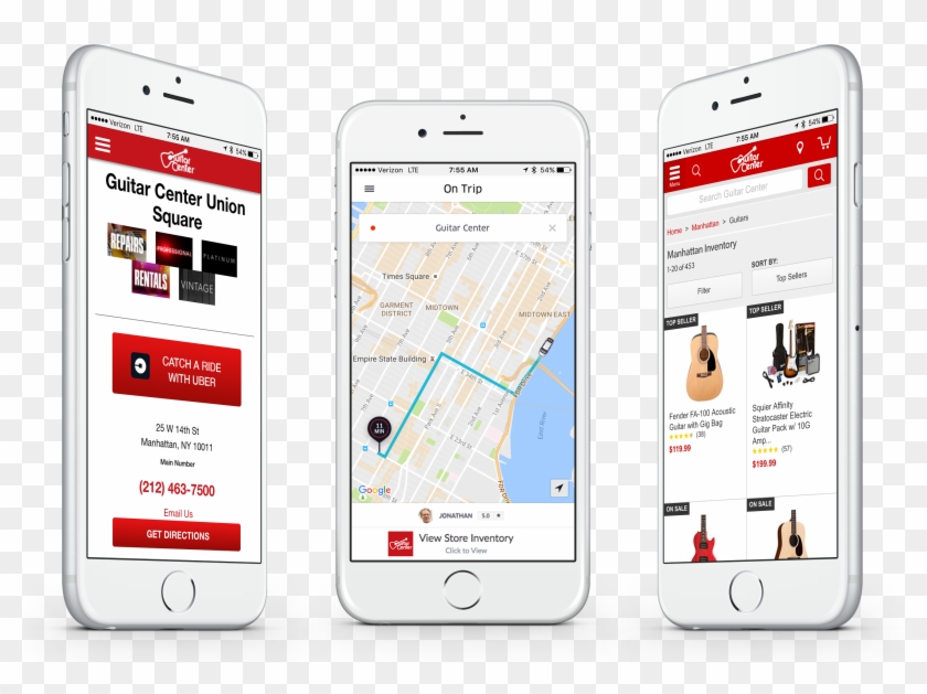 The Uber Button In Guitar Center's - Yext Uber Clipart