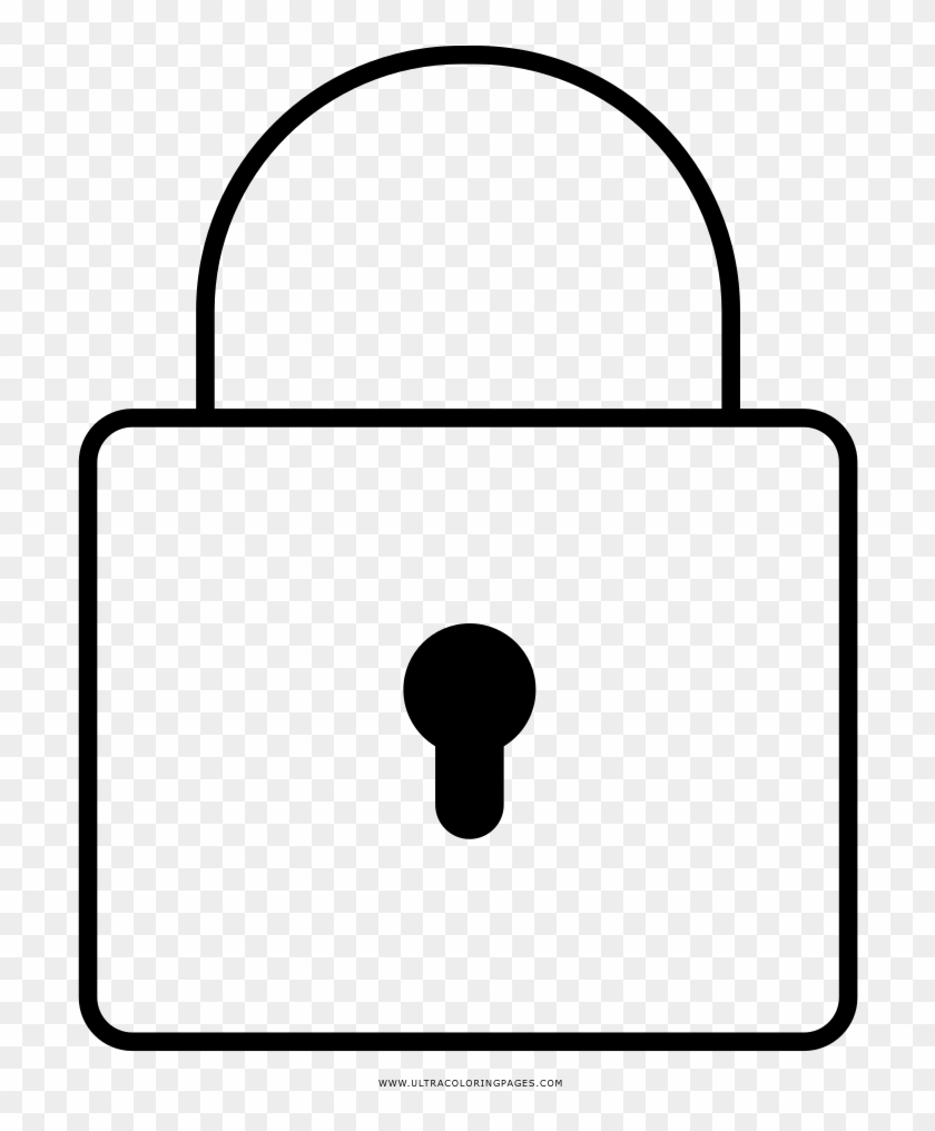 Lock Image Coloring For Free - Colouring Images Of Lock Clipart #547151