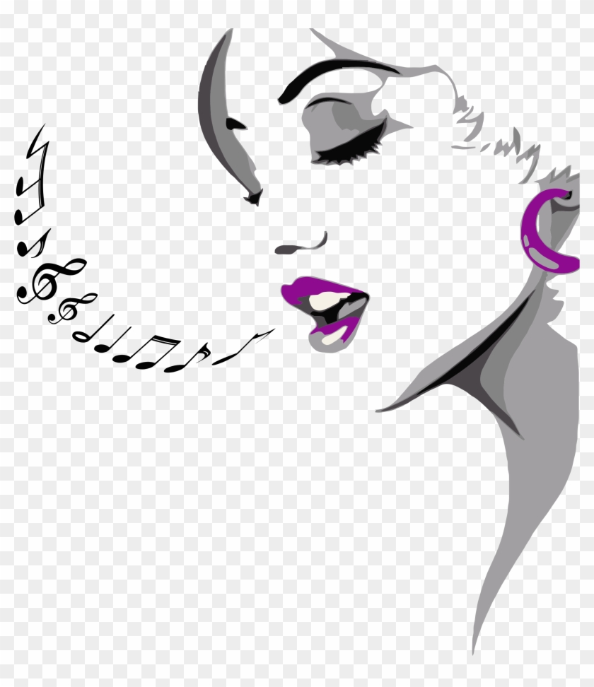 This Free Icons Png Design Of Singing Woman Clipart