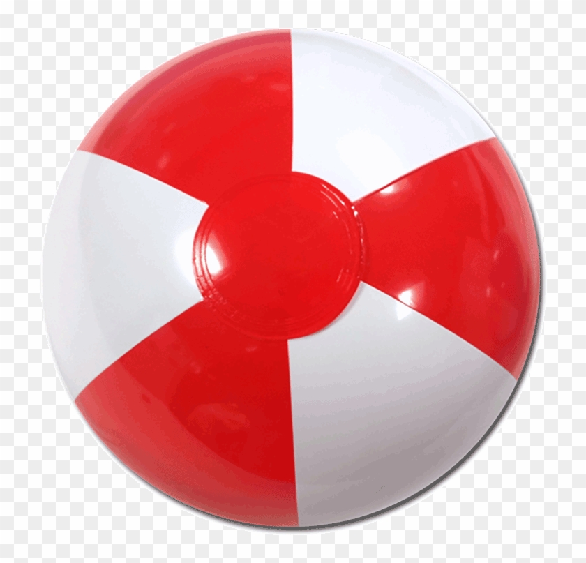Red White Beach Ball Clipart
