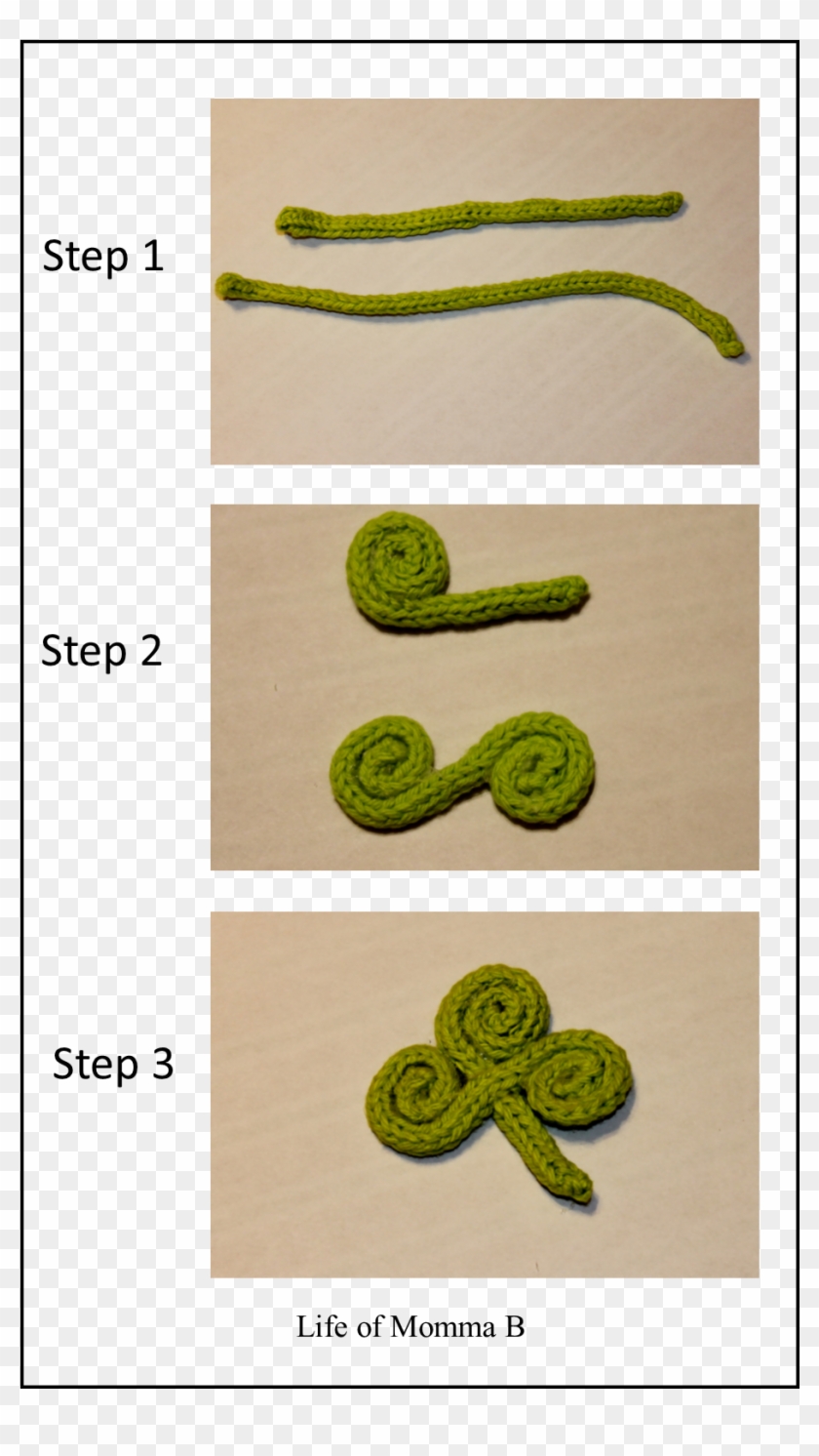 Shamrock Pin - Crochet Clipart #548259