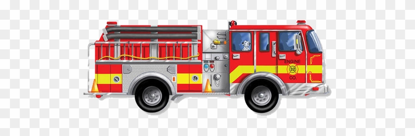 Melissa & Doug Fire Truck Puzzle Clipart