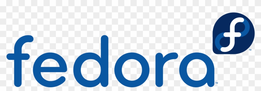 Fedora Logo And Wordmark - Fedora Linux Logo Png Clipart #548328