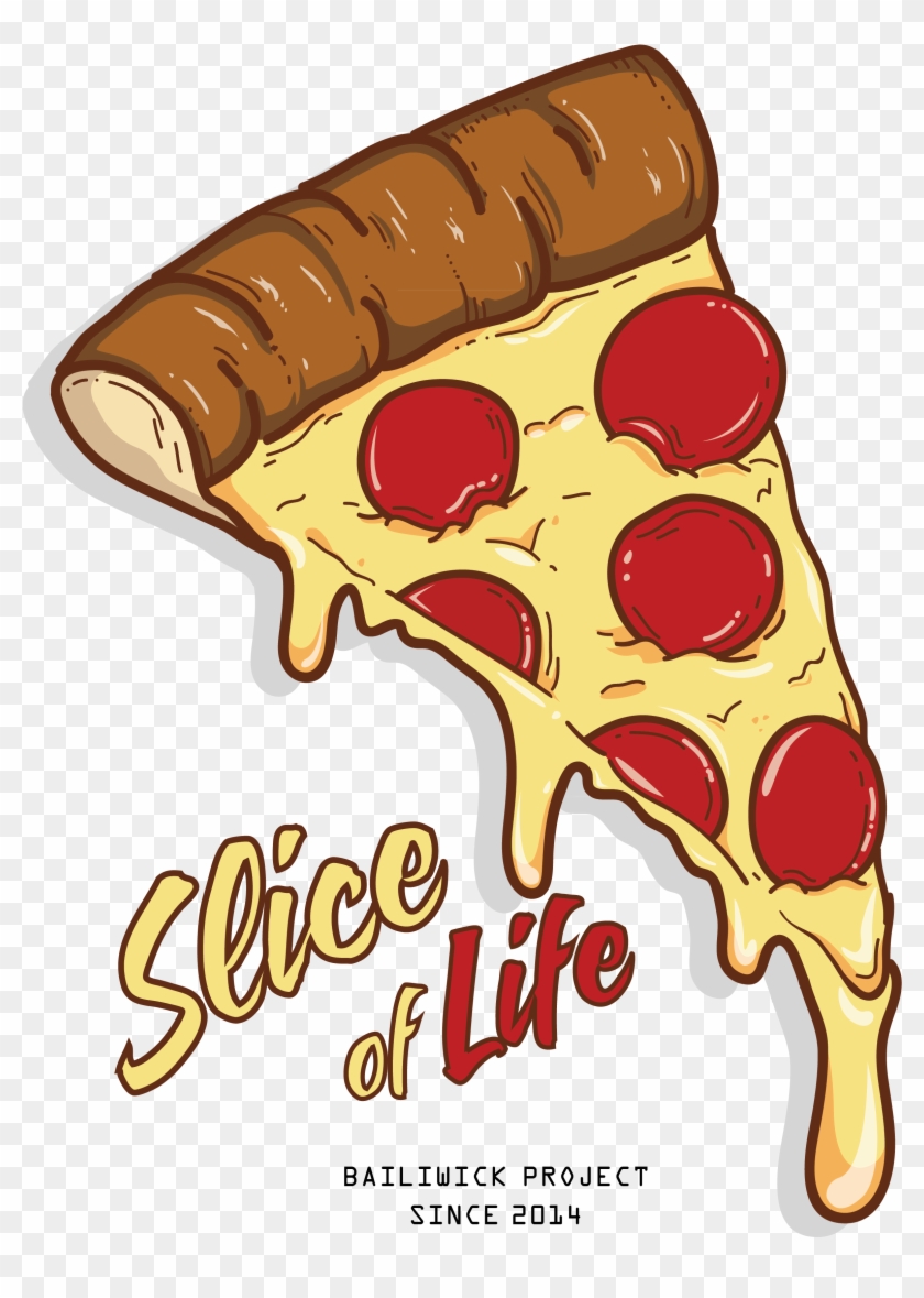 Pizza Slice Clipart Png - Pizza Slice Illustration Png Transparent Png #548646