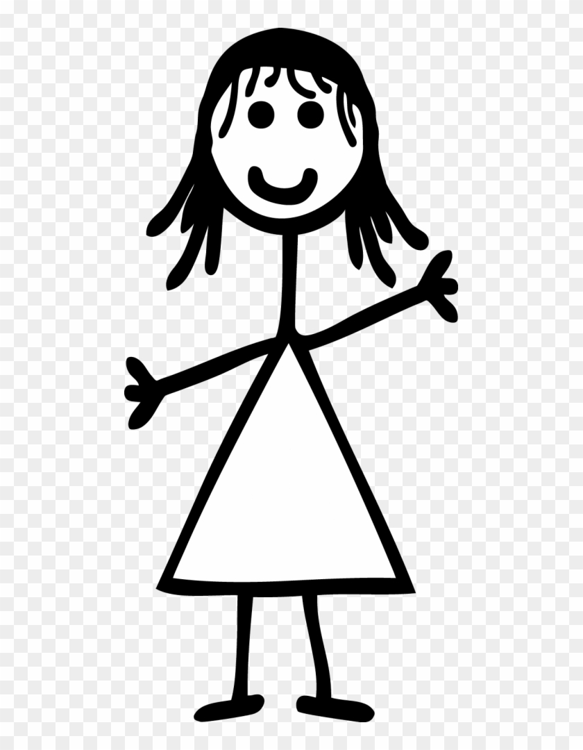 Free Png Download Girl Stick Figure Transparent Png - Girl Stick Figure Transparent Clipart #548702