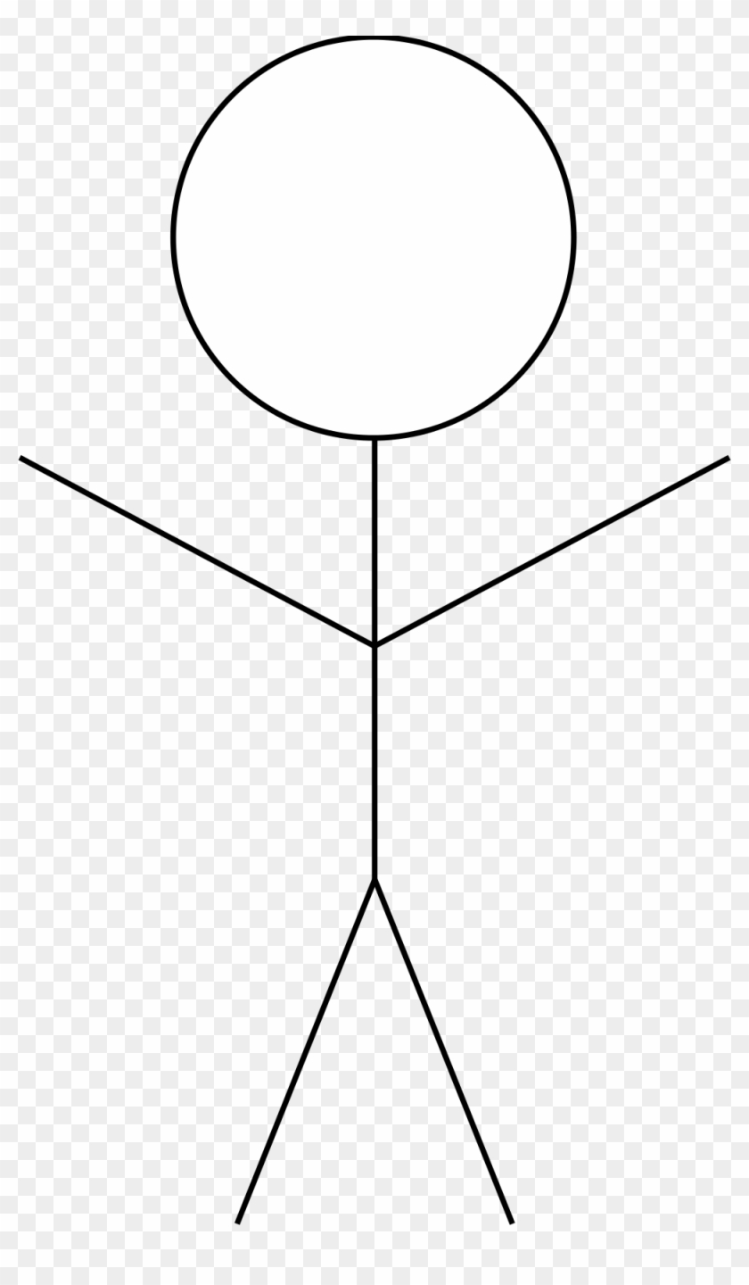 Open - Transparent Stick Person Clipart