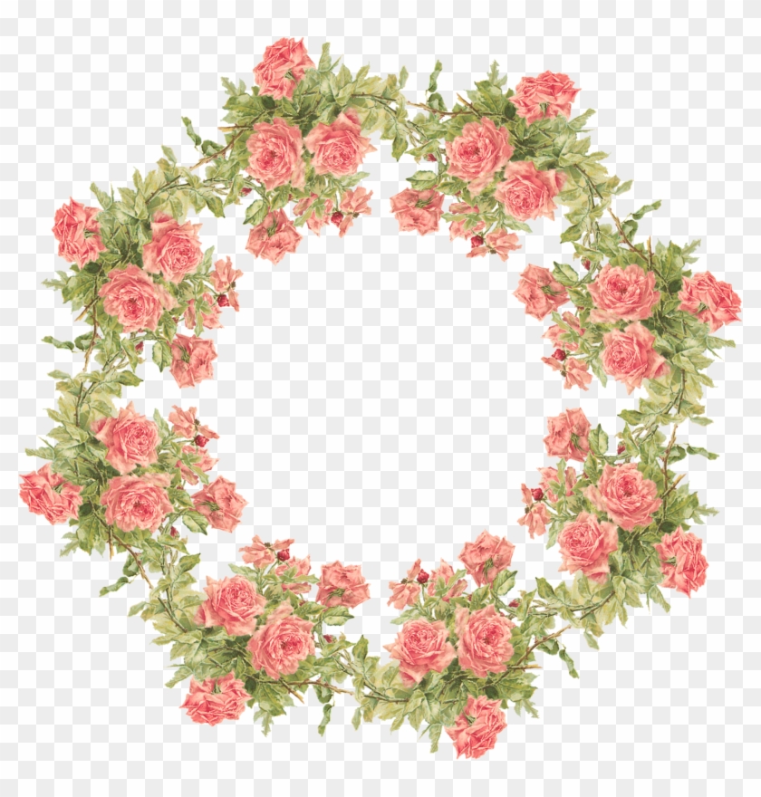 I Also Experimented With Creating A Png-tile, To Use - Round Floral Frame Transparent Clipart