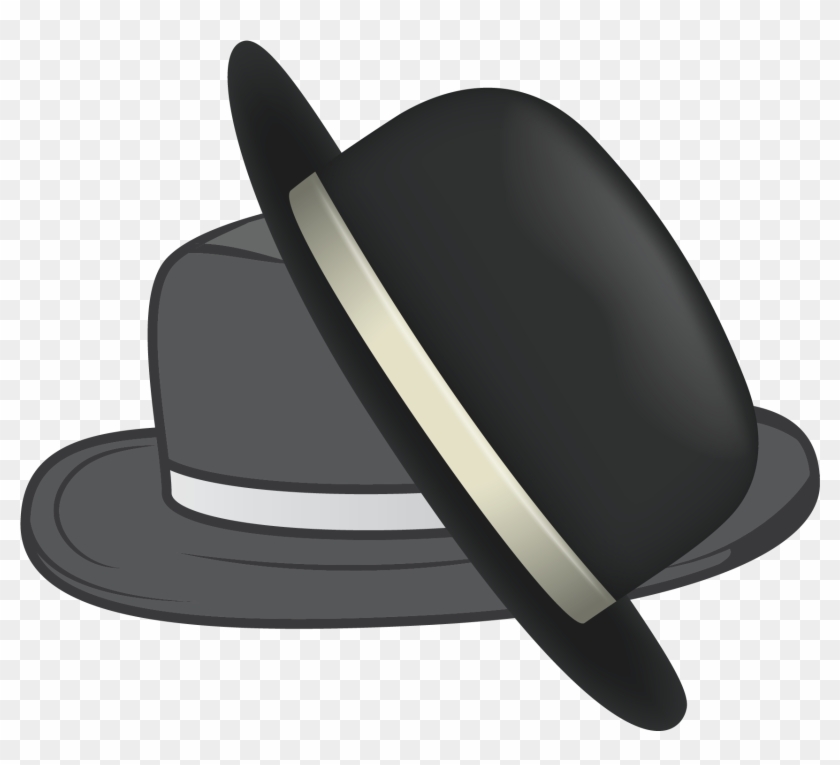 Black Hat And Gray Hat - Fedora Clipart