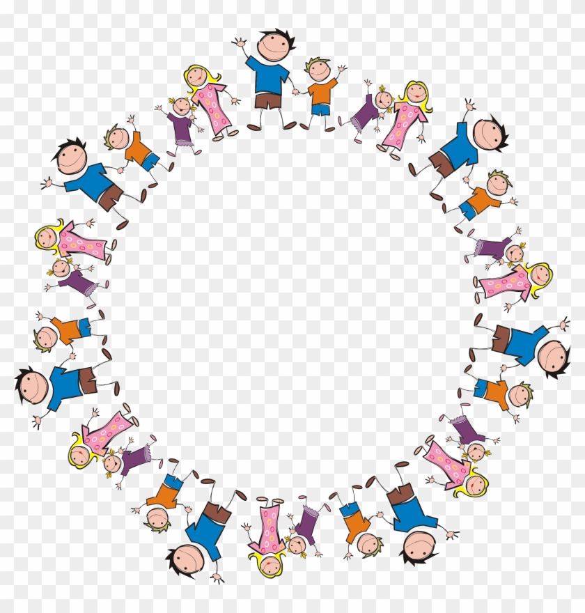 This Free Icons Png Design Of Stick Figure Family Circle Clipart #549058