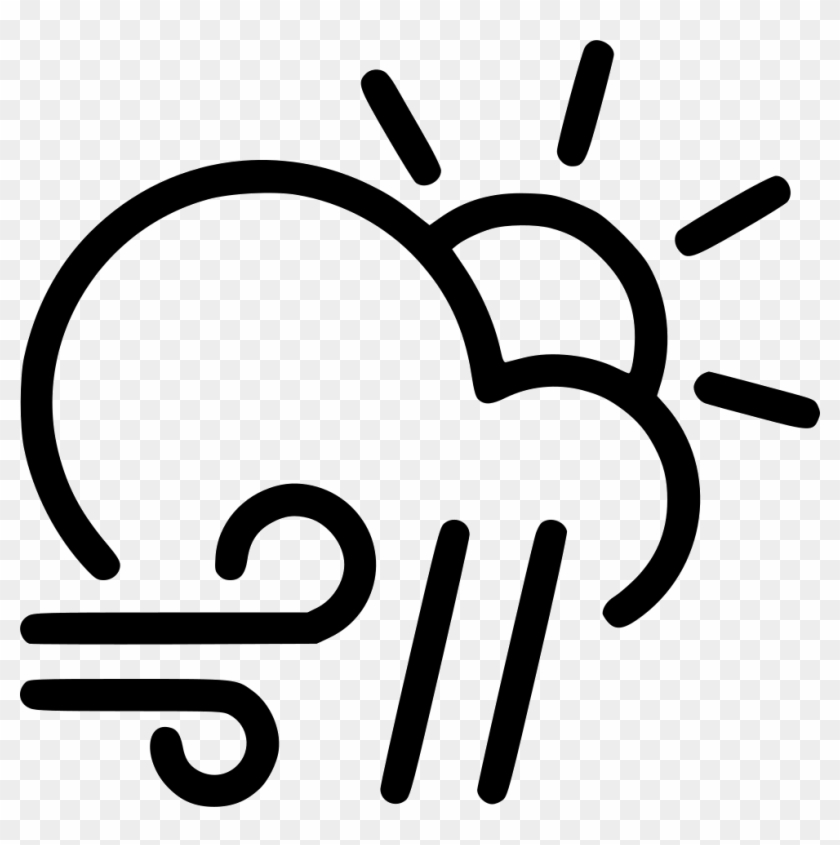 Png File Svg - Cloud Sun Wind Clipart