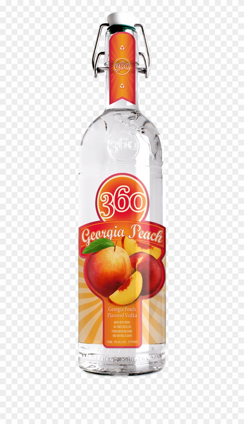 Each Sip Of 360 Georgia Peach Is Like Taking A Bite - 360 Georgia Peach Vodka Clipart #549231