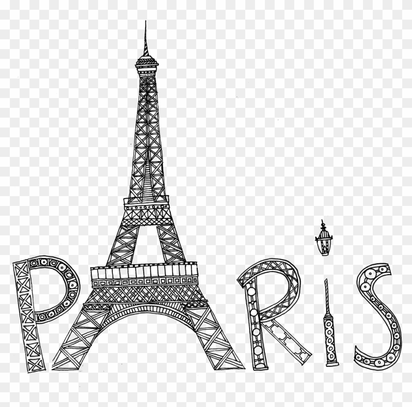 Eiffel Tower Silhouette Png Transparent Image - Dessin Tour Eiffel A Imprimer Clipart@pikpng.com