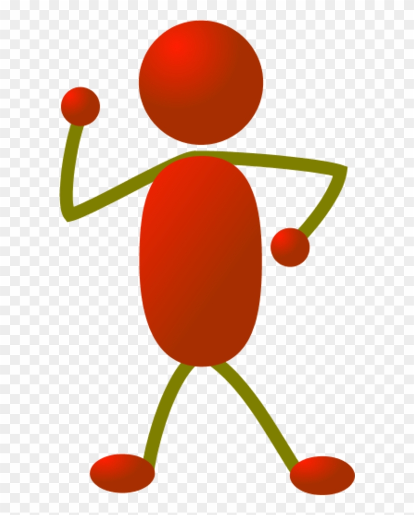 Stick Man Figure Dancing - Stick Figure Clipart Color - Png Download