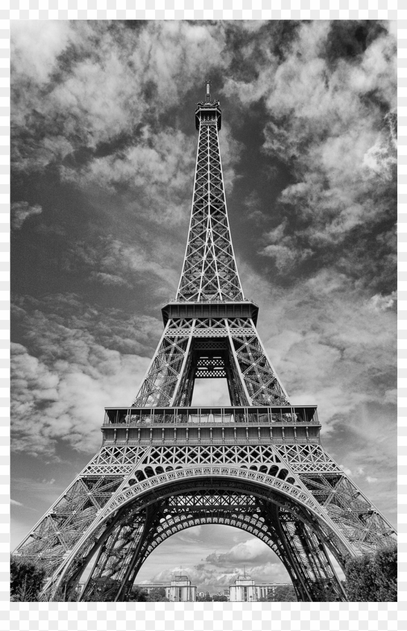 Black And White Eiffel Tower Imagio Glass - Eiffel Tower Clipart #549496