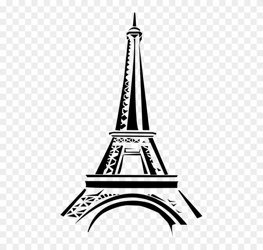 Free Image On Pixabay - Pink Eiffel Tower Drawing Clipart