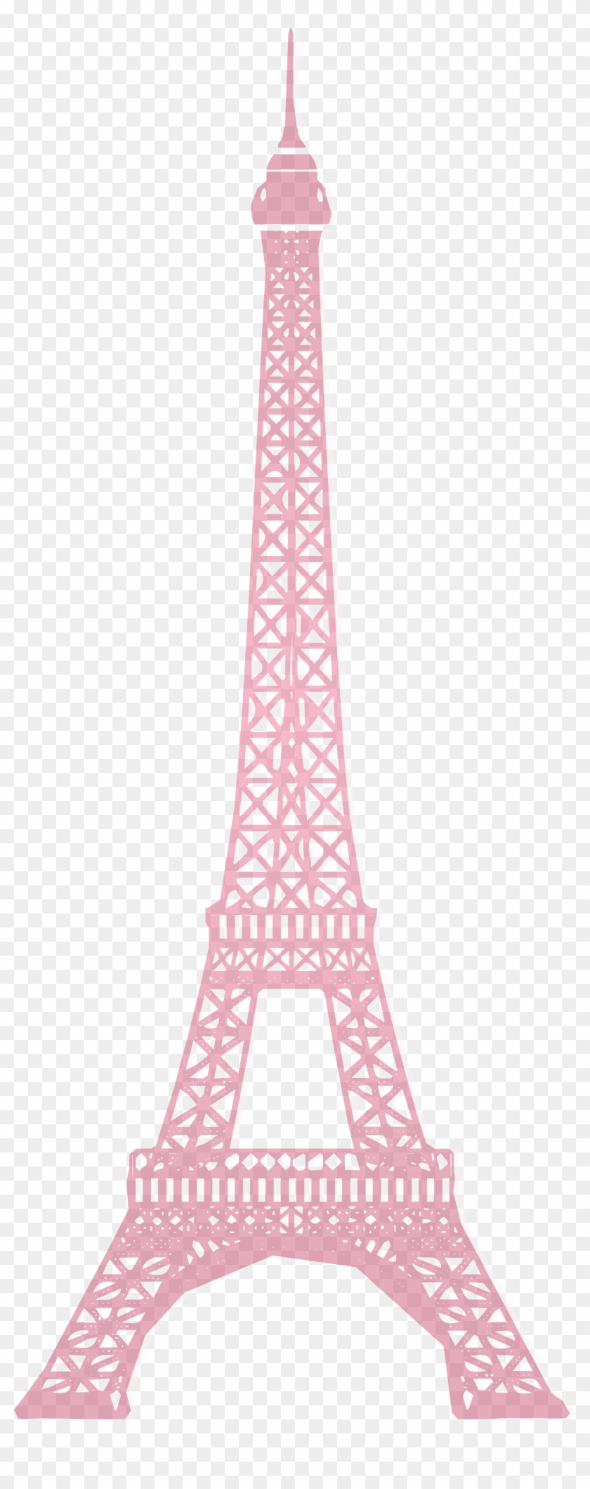 Pink Eiffel Tower Transparent Clipart