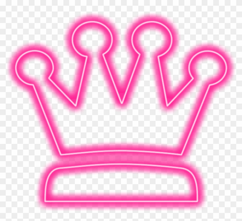 Crown Pink Pinkcrown Queen King Neon Neoneffect Light Clipart