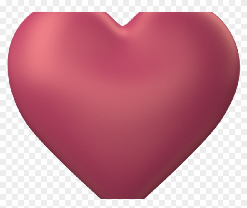 Peach 3d Love Heart With Transparent Background Valentine - Heart Clipart #549669