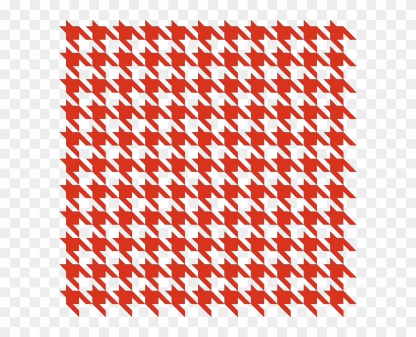 Red Houndstooth Check Vector Data - Red Houndstooth Vector Clipart