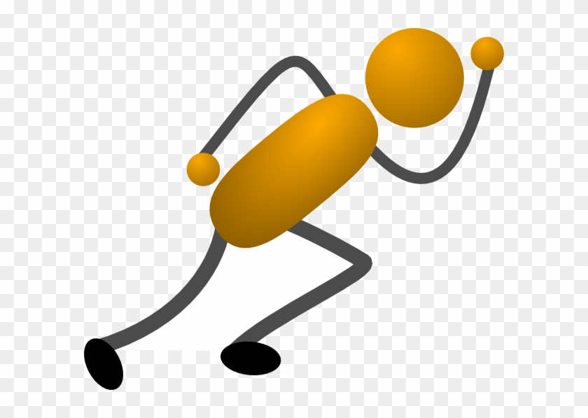 Orange Stick Figure Clip Art - Png Download