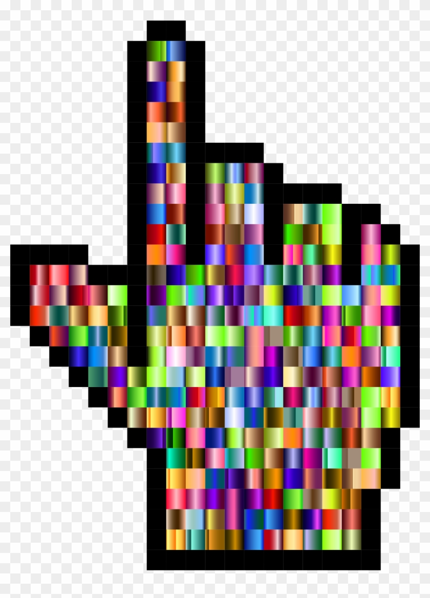 This Free Icons Png Design Of Prismatic Hand Cursor Clipart