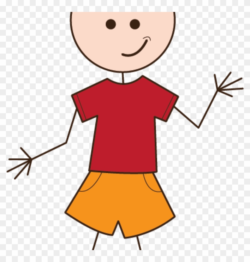 Clipart Boy Stick Figure - Stick Figure Boy Clipart - Png Download