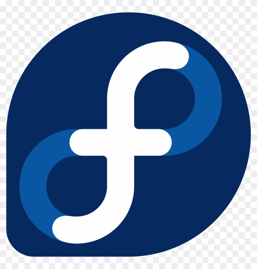 Open - Fedora Linux Logo Png Clipart