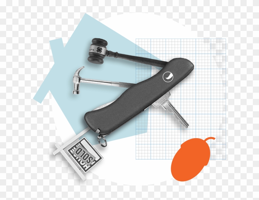 Swiss Army Knife With Real Estate Tools - Blade Clipart #5400419
