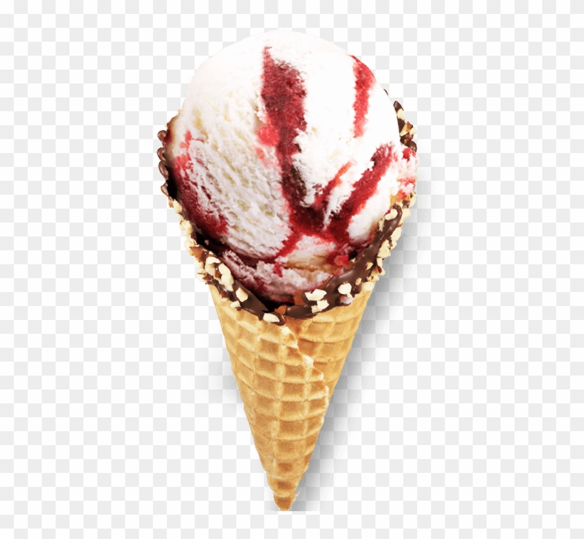 Strawberry Jelly Paradise - Ice Cream Cone Clipart