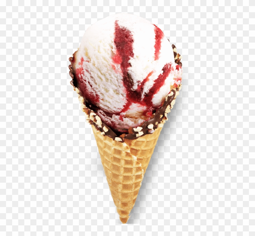 Strawberry Jelly Paradise - Ice Cream Cone Clipart #5401486